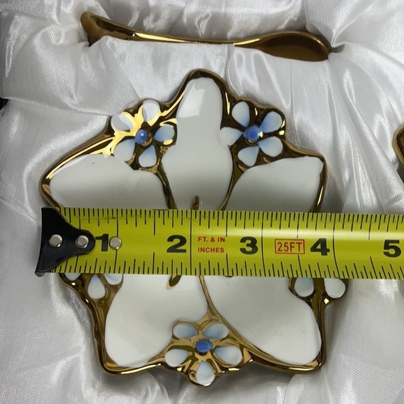 Dream Collection Dessert/Appetizer Oyster Dish with Spoons Set 6 - Picture 13 of 16